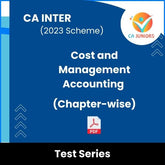 CA Inter (2023 Scheme) Cost and Management Accounting (Chapter-wise) Test Series (Online)